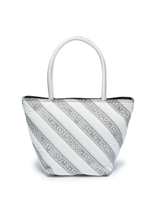 Main View - Click To Enlarge - ALEXANDER WANG - 'Roxy' small logo quilted tote