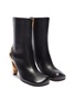 BOTTEGA VENETA - Metal heel leather boots