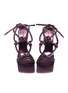 Detail View - Click To Enlarge - BOTTEGA VENETA - '90' square toe knotted leather strap sandals