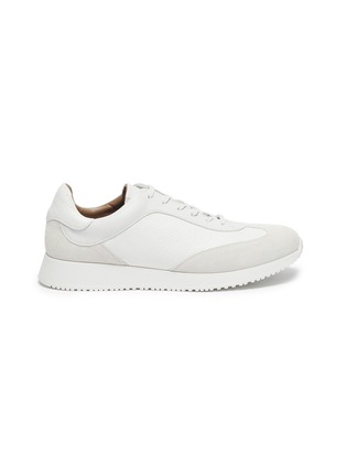 Main View - Click To Enlarge - GIANVITO ROSSI - 'Grand Prix' suede trim leather sneakers