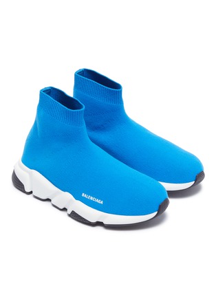 Figure View - Click To Enlarge - BALENCIAGA - 'Speed' knit slip-on sneakers