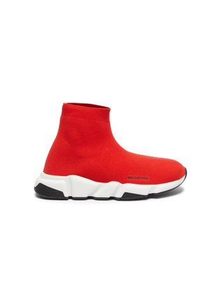 Main View - Click To Enlarge - BALENCIAGA - 'Speed' knit kids slip-on sneakers