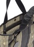 Detail View - Click To Enlarge - STELLA MCCARTNEY - Logo stripe patchwork tote bag