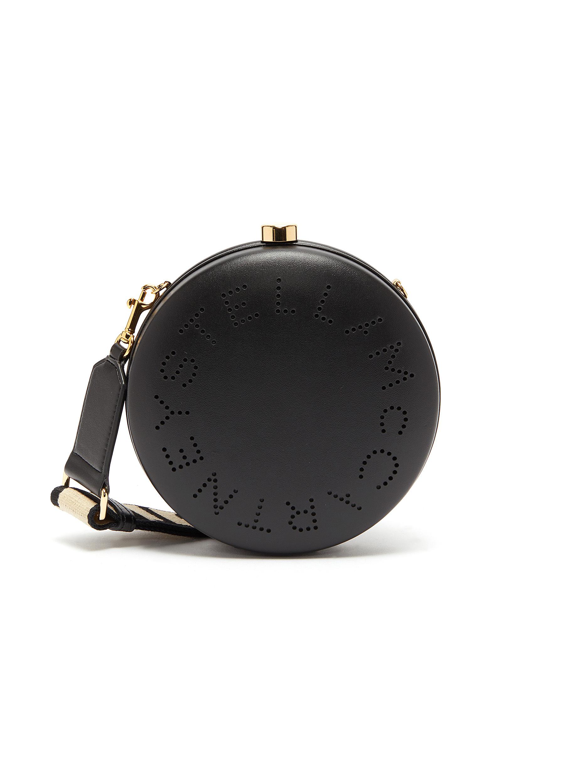 Stella Mccartney Logo Strap Mini Round Crossbody Bag ModeSens
