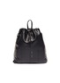 Main View - Click To Enlarge - KARA - Glass crystal fringe leather drawstring backpack