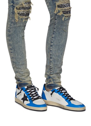 Figure View - Click To Enlarge - GOLDEN GOOSE - 'Ball Star' colourblock leather sneakers