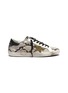 Main View - Click To Enlarge - GOLDEN GOOSE - 'Superstar' snake embossed leather sneakers