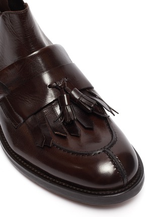 Detail View - Click To Enlarge - DOUCAL'S - 'Polo' tassel leather Chelsea boots