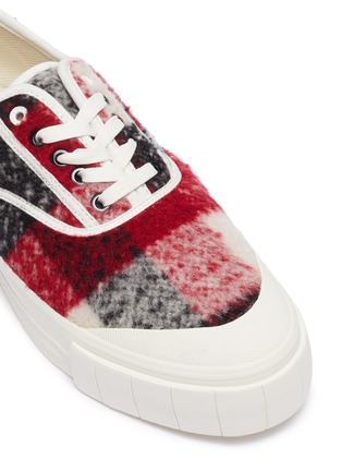 Detail View - Click To Enlarge - GOOD NEWS - 'Softball 2' checkered wool sneakers