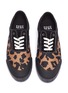Detail View - Click To Enlarge - GOOD NEWS - 'Softball 2' cotton panel leopard print wool sneakers