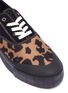 Detail View - Click To Enlarge - GOOD NEWS - 'Softball 2' cotton panel leopard print wool sneakers