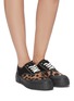 Figure View - Click To Enlarge - GOOD NEWS - 'Softball 2' cotton panel leopard print wool sneakers