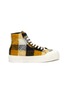 Main View - Click To Enlarge - GOOD NEWS - 'Softball 2' checkered wool high top sneakers
