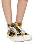 Figure View - Click To Enlarge - GOOD NEWS - 'Softball 2' checkered wool high top sneakers
