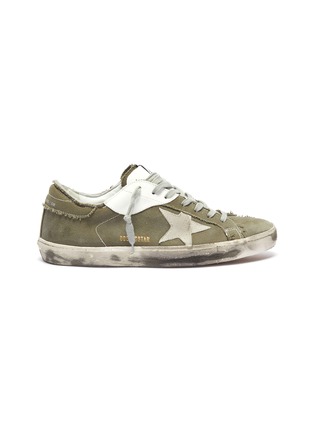 Main View - Click To Enlarge - GOLDEN GOOSE - 'Superstar' canvas sneakers
