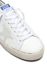 Detail View - Click To Enlarge - GOLDEN GOOSE - 'Hi Star' colourblock collar leather flatform sneakers