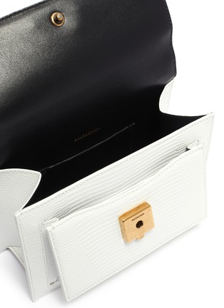 Detail View - Click To Enlarge - BALENCIAGA - 'Sharp XS' lizard embossed leather shoulder bag