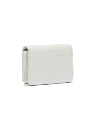 Figure View - Click To Enlarge - BALENCIAGA - 'Ville' logo print accordion leather card holder