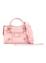 Main View - Click To Enlarge - BALENCIAGA - 'Classic City' croc-embossed mini leather shoulder bag