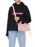 Figure View - Click To Enlarge - BALENCIAGA - 'Classic City' croc-embossed mini leather shoulder bag