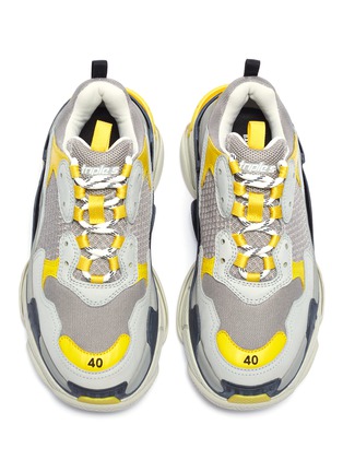 Balenciaga Leather Grey Triple S Sneakers in Gray for Men