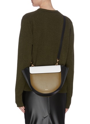 Front View - Click To Enlarge - WANDLER - Hortensia' colourblocked medium leather shoulder bag