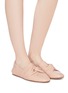 Figure View - Click To Enlarge - VINCE - 'Haddie' knot leather slip-ons