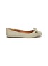 Main View - Click To Enlarge - SALVATORE FERRAGAMO - 'Varina' bow glitter ballet flats