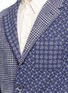 Detail View - Click To Enlarge - BARENA - 'Torceo Tiole' dot houndstooth patchwork knit soft blazer
