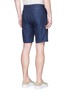 Back View - Click To Enlarge - BARENA - 'Nassa Nache' cotton-linen twill shorts