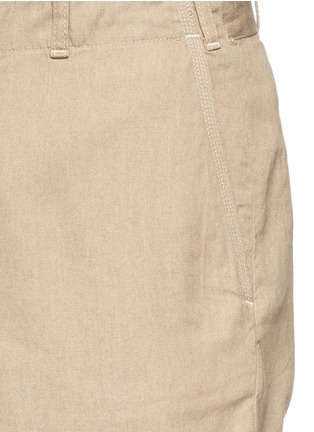 Detail View - Click To Enlarge - EIDOS - Cotton hopsack shorts