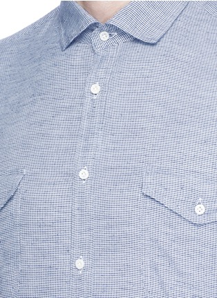 Detail View - Click To Enlarge - EIDOS - Patch pocket cotton-silk shirt