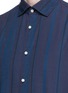 Detail View - Click To Enlarge - EIDOS - Stripe slub cotton-silk shirt