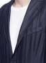 Detail View - Click To Enlarge - EIDOS - Stripe silk-linen-wool soft blazer