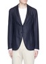 Main View - Click To Enlarge - EIDOS - Stripe silk-linen-wool soft blazer