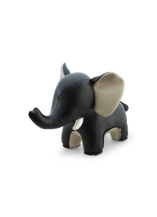 Main View - Click To Enlarge - ZUNY - Elephant Abby II Bookend – Black/Wheat