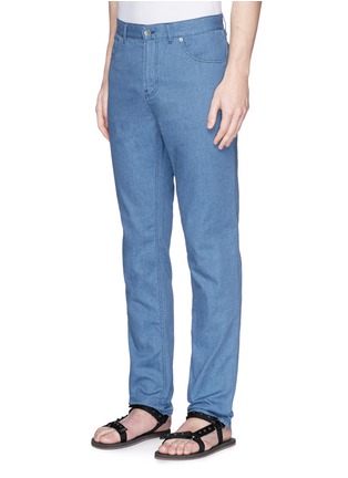 Front View - Click To Enlarge - EIDOS - Cotton chambray pants