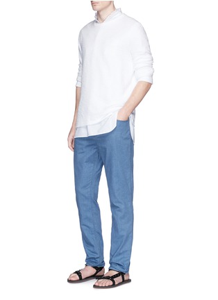 Figure View - Click To Enlarge - EIDOS - Cotton chambray pants
