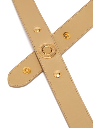 Detail View - Click To Enlarge - BURBERRY - Triple snap button leather belt