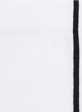 Detail View - Click To Enlarge - BURBERRY - Logo stripe intarsia socks