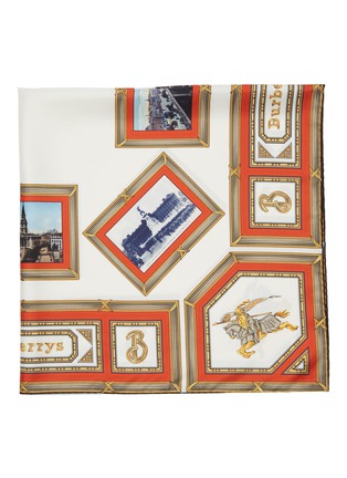 Detail View - Click To Enlarge - BURBERRY - Postcard archive print silk twill scarf