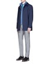 Figure View - Click To Enlarge - ISAIA - Packable hood lambskin suede jacket