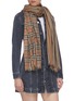 Figure View - Click To Enlarge - BURBERRY - Icon stripe Vintage check wool-silk gauze scarf