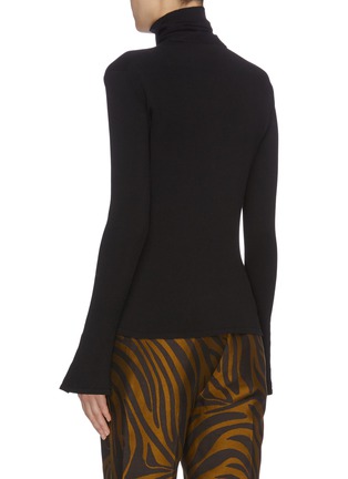 Back View - Click To Enlarge - ELLERY - 'Asher' buckled scarf panel turtleneck top