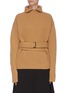 Main View - Click To Enlarge - ELLERY - 'Cairs' waist tie collar ribbed sweater