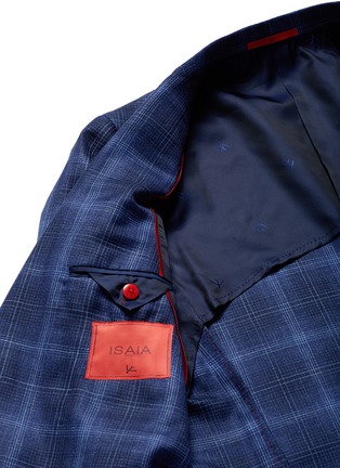 Detail View - Click To Enlarge - ISAIA - 'Cortina' check plaid blazer