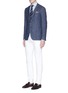 Figure View - Click To Enlarge - ISAIA - 'Cortina' wool-silk blend blazer