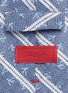 Detail View - Click To Enlarge - ISAIA - Logo print stripe cotton tie