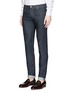 Front View - Click To Enlarge - ISAIA - Slim fit raw jeans