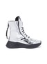 Main View - Click To Enlarge - PHILOSOPHY DI LORENZO SERAFINI - Mirror faux leather combat boots